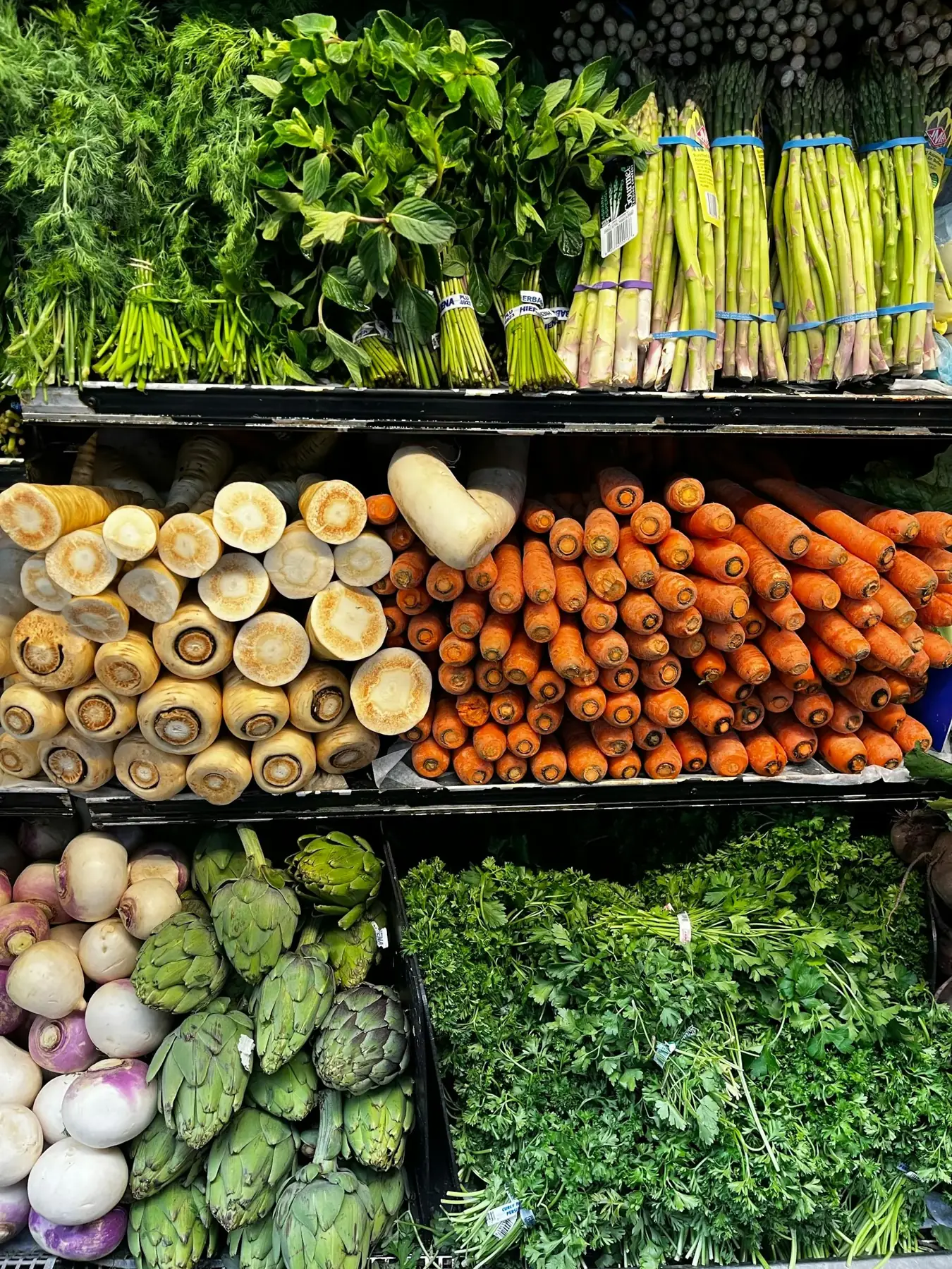 Fresh groceries organized for a realistic food rhythm