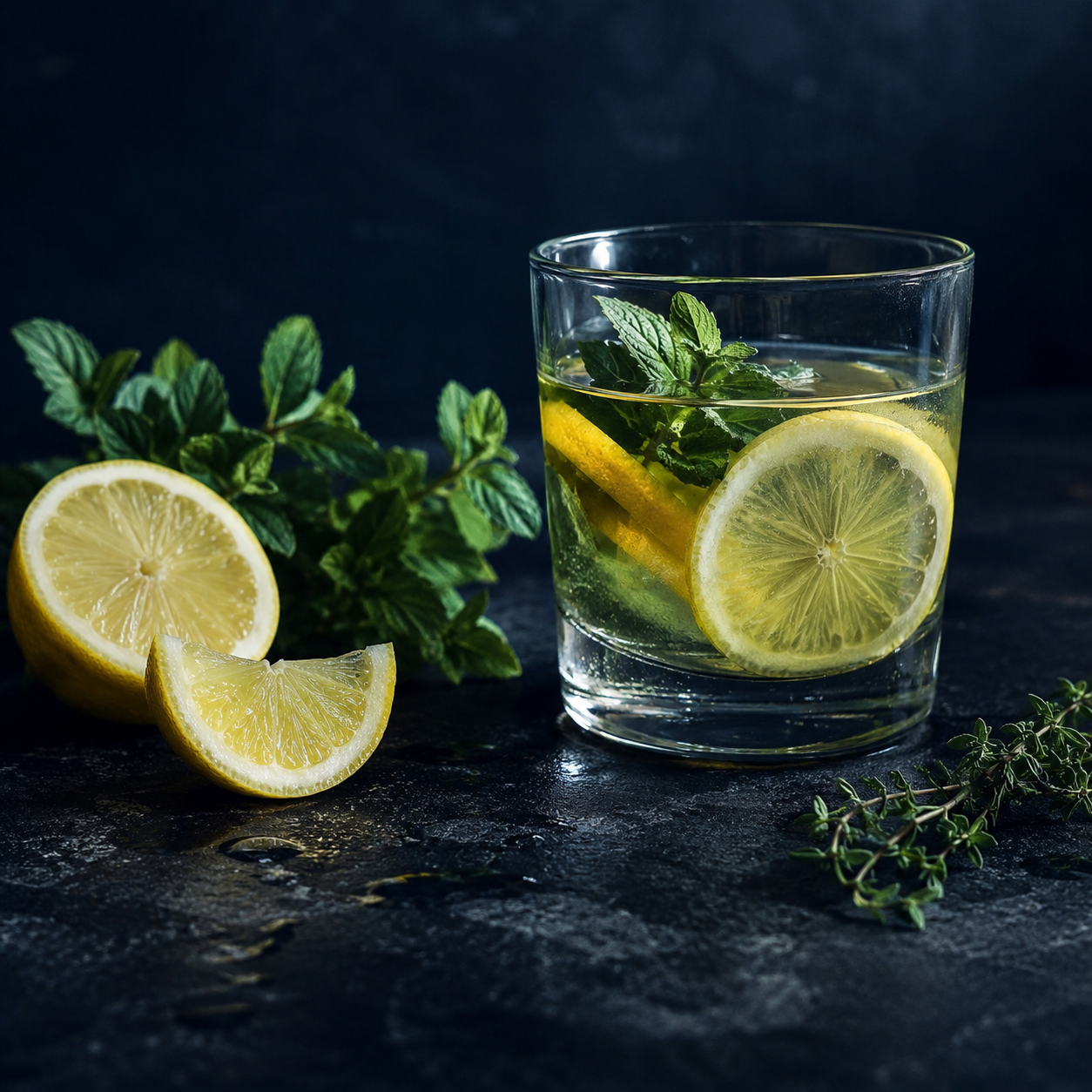 Cítricos usados como señal fresca de hidratación y timing de comidas